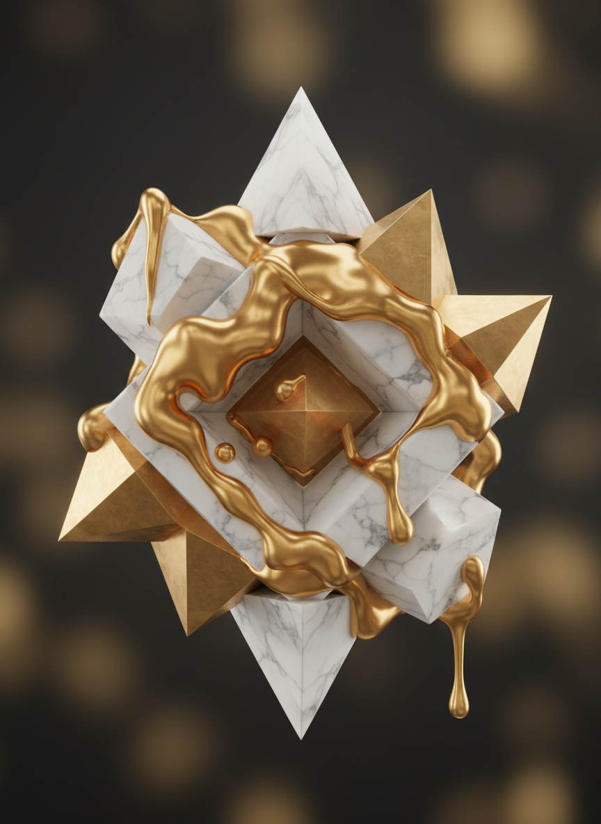 Abstract geometric composition